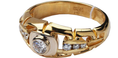 Купить перстень с бриллиантом в СПб цена, заказ перстня с бриллиантами вСанкт-Петербурге